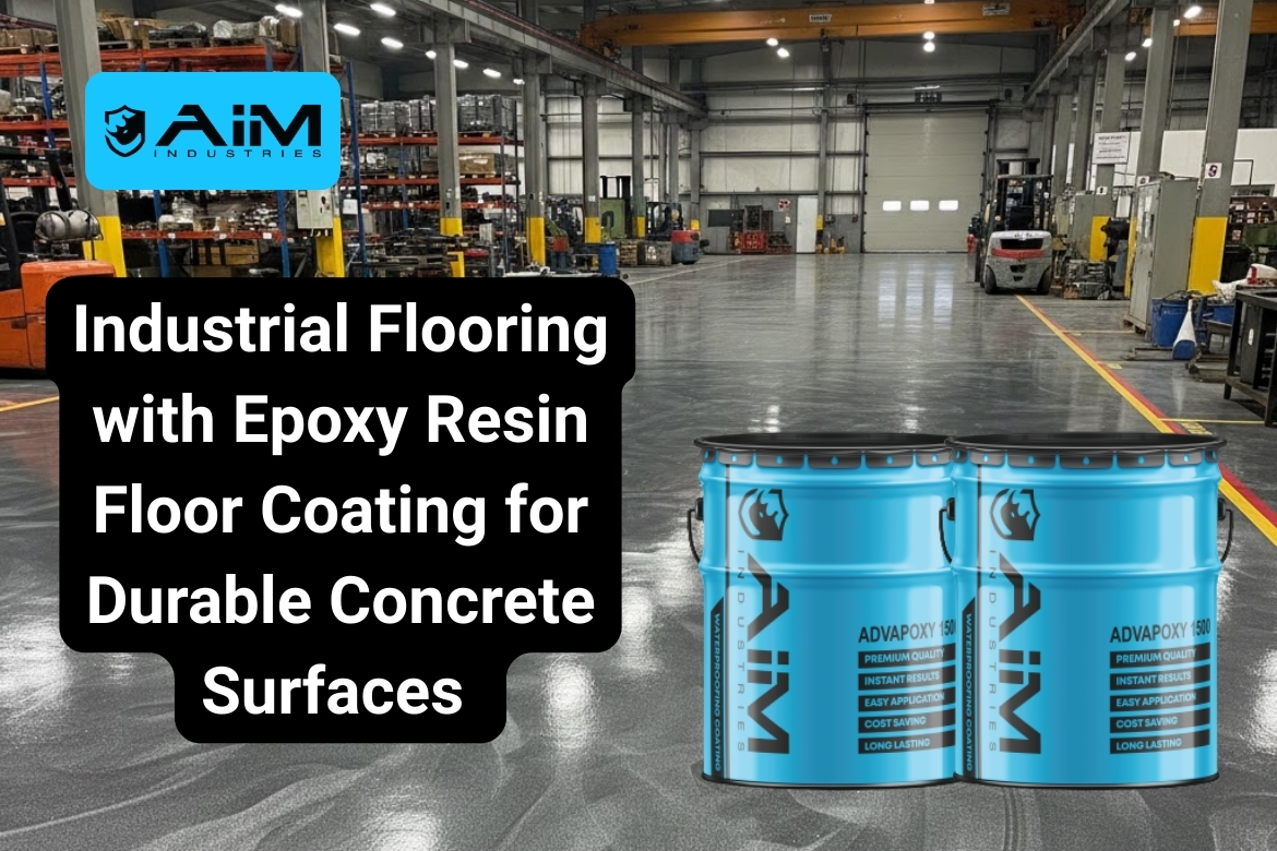 Industrial Flooring with Epoxy Resin Floor Coating for Durable Concrete Surfaces